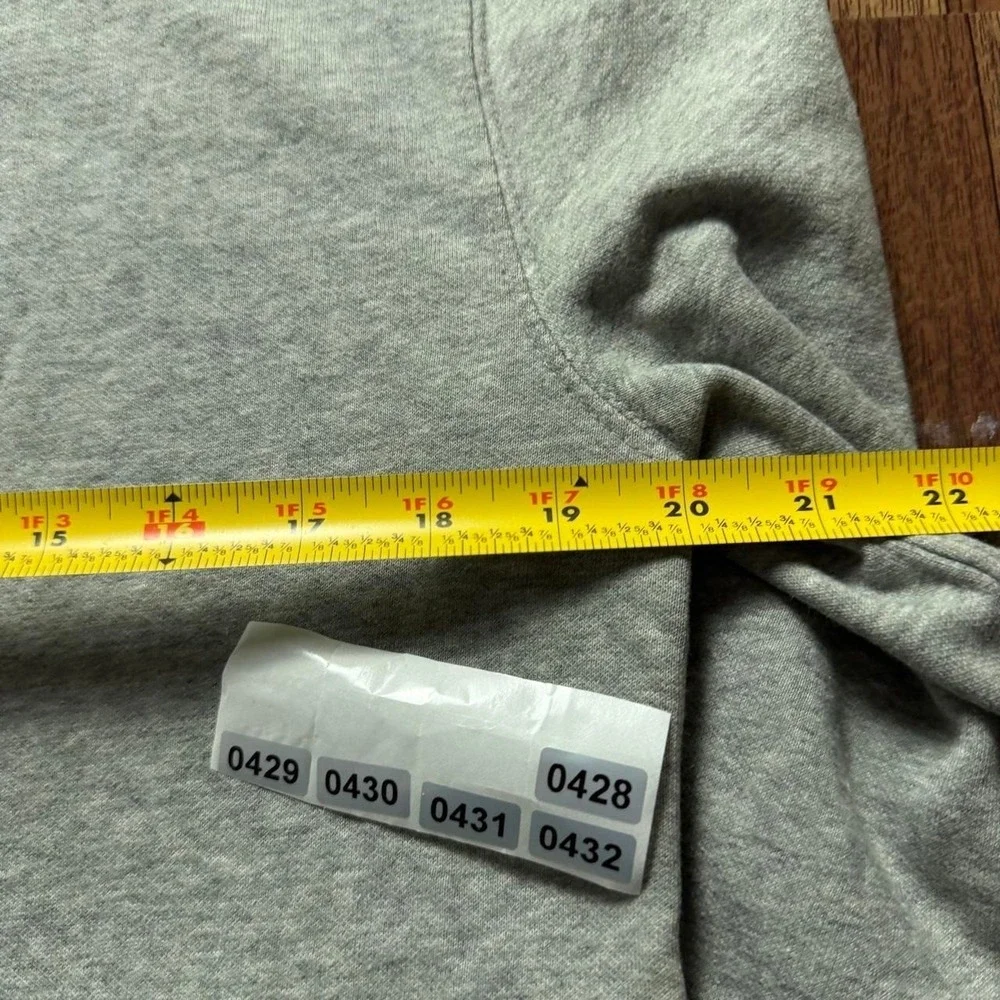 Polo Ralph Lauren Grey Fleece Rugby Polo Bear Hoodie Small FLAWS